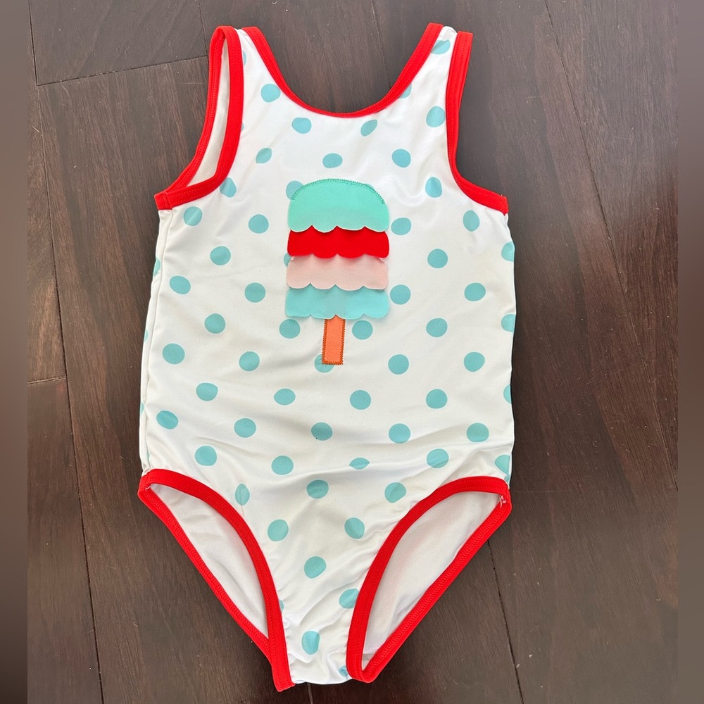 Harper Canyon one piece ice cream swimsuit, size 4